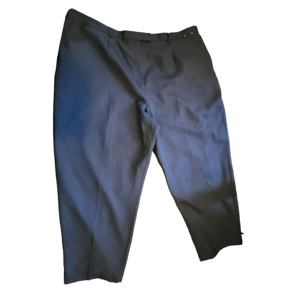 Working Classics Wool Blend Lined Pants Black Woman's Size 28 Plus JJ3095 - Picture 2 of 8